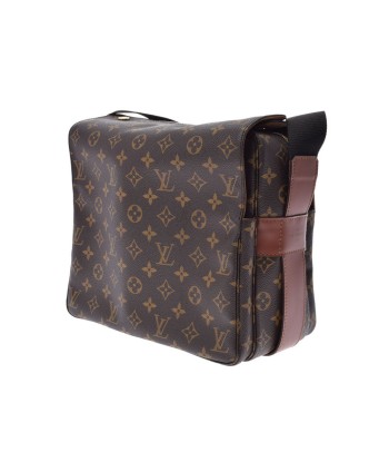 LOUIS VUITTON Louis Vuitton Damier Naviglio SP Order Brown M50205 Unisex Canvas Shoulder Bag de France