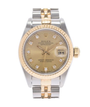 ROLEX Datejust 10P diamond 69173G Ladies YG / SS watch self-winding champagne dial Economisez 