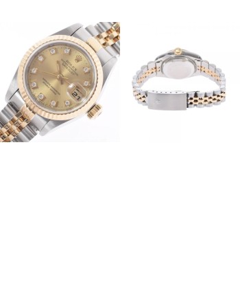 ROLEX Datejust 10P diamond 69173G Ladies YG / SS watch self-winding champagne dial Economisez 