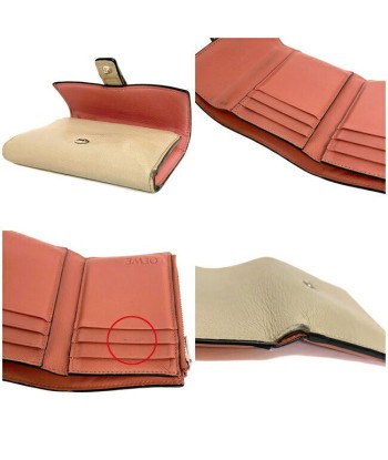 Loewe Ec-14139 Womens Leather Wallet (tri-fold) BeigeBrown Toutes les collections ici