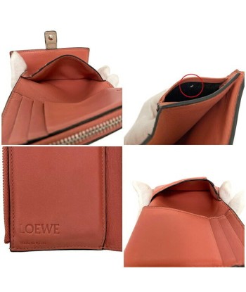 Loewe Ec-14139 Womens Leather Wallet (tri-fold) BeigeBrown Toutes les collections ici