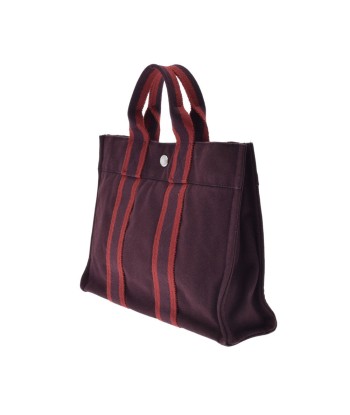 HERMES Hermes Fool Toe PM Bordeaux Unisex Canvas Tote Bag des créatures d'habitude