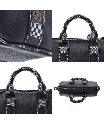 LOUIS VUITTON Louis Vuitton Distorted Keepall XS Black M80202 Unisex Leather Shoulder Bag En savoir plus