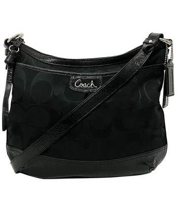 Coach Signature Ec-14195 Womens Signature LineLeather Shoulder Bag Black votre restaurant rapide dans 