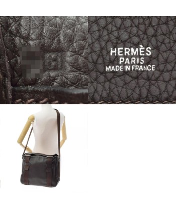 HERMES Hermes Tibet MM Chocolat  H engraved (around 2004) Unisex Taurillon Clemence Shoulder Bag 50% de réduction en Octobre 2024