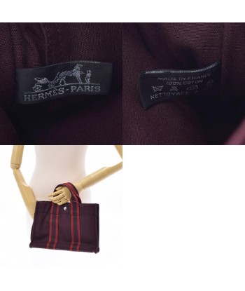 HERMES Hermes Fool Toe PM Bordeaux Unisex Canvas Tote Bag des créatures d'habitude