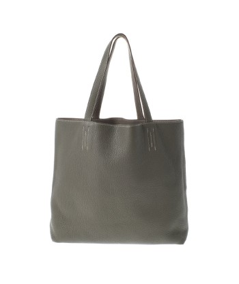 HERMES Hermes Duble Sense 45 Reversible Ethane / Veil Grease  P Engraved (around 2012) Unisex Taurillon Clemence Tote Bag soldes