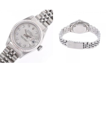 ROLEX Datejust 10P diamond 69174G Ladies SS watch self-winding silver dial Dans la société mordern