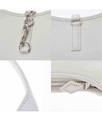 HERMES Hermes Trim 31 White Palladium Metal Fittings  K Engraved (Around 2007) Ladies Vaux Epson One Shoulder Bag Livraison rapide