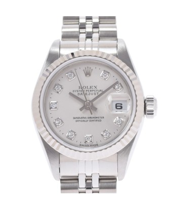 ROLEX Datejust 10P diamond 69174G Ladies SS watch self-winding silver dial Dans la société mordern