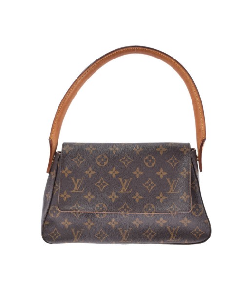 LOUIS VUITTON Monogram Mini Looping Brown M51147 Womens Canvas One Shoulder Bag Jusqu'à 80% De Réduction