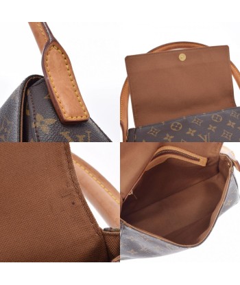 LOUIS VUITTON Monogram Mini Looping Brown M51147 Womens Canvas One Shoulder Bag Jusqu'à 80% De Réduction