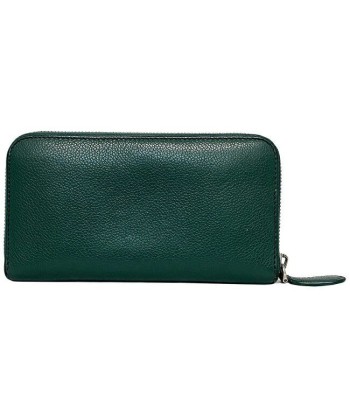 Burberry Ec-14256 MenWomenUnisex Leather Wallet Green de France