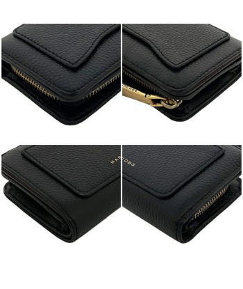 Marc Jacobs Leather Wallet Black Par le système avancé 