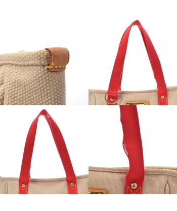 LOUIS VUITTON Antigua Hippo MM Beige M40035 Women's Cotton Canvas Handbag en stock