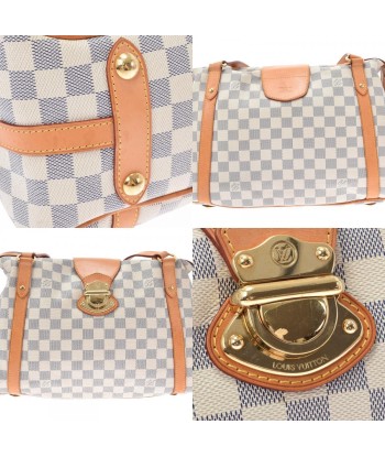 LOUIS VUITTON Louis Vuitton Damier Azul Stresa PM White N42220 Ladies Canvas Shoulder Bag prix pour 