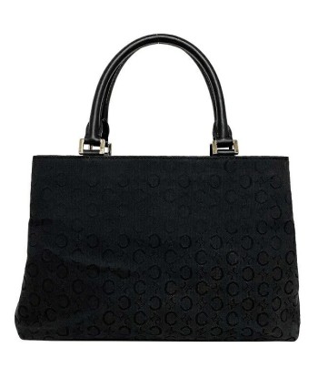 Celine Macadam Ec-14175 Womens CanvasLeather Handbag Black À commander