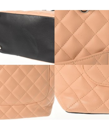 CHANEL Chanel Cambon Line Medium Tote Beige / Black Womens Calf Bag Jusqu'à 80% De Réduction