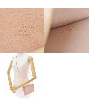 LOUIS VUITTON Monogram Amplant Pochette Double Zip Beige Dre M63919 Women's Leather Shoulder Bag est présent 