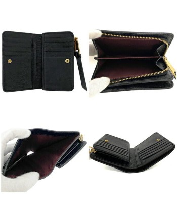 Marc Jacobs Leather Wallet Black Par le système avancé 