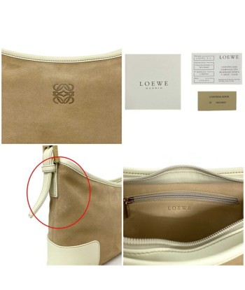 Loewe LeatherSuede Bag BeigeIvoryWhite à prix réduit toute l'année