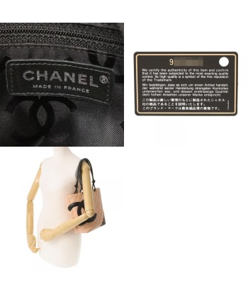 CHANEL Chanel Cambon Line Medium Tote Beige / Black Womens Calf Bag Jusqu'à 80% De Réduction