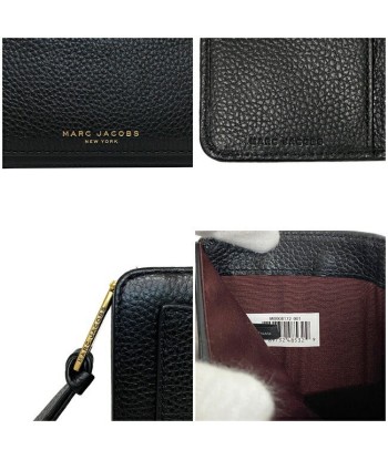 Marc Jacobs Leather Wallet Black Par le système avancé 