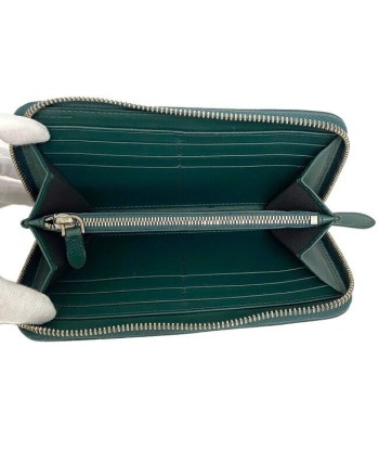 Burberry Ec-14256 MenWomenUnisex Leather Wallet Green de France