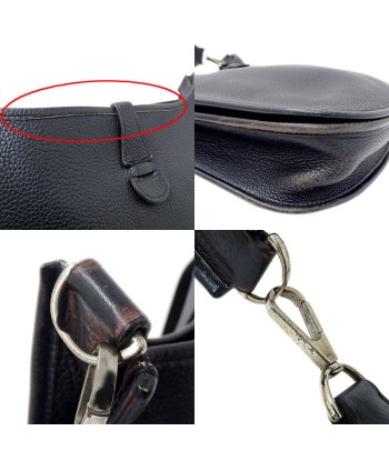 Hermes HERMES Bag Ladies Shoulder Evelyn 1 PM Togo Black  K Engraved pas cheres