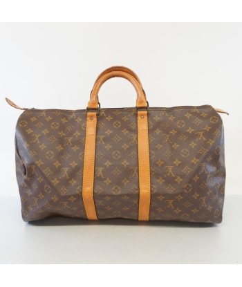 Auth Louis Vuitton Monogram Keepol 50 M41426 MenWomenUnisex Boston BagHandba votre