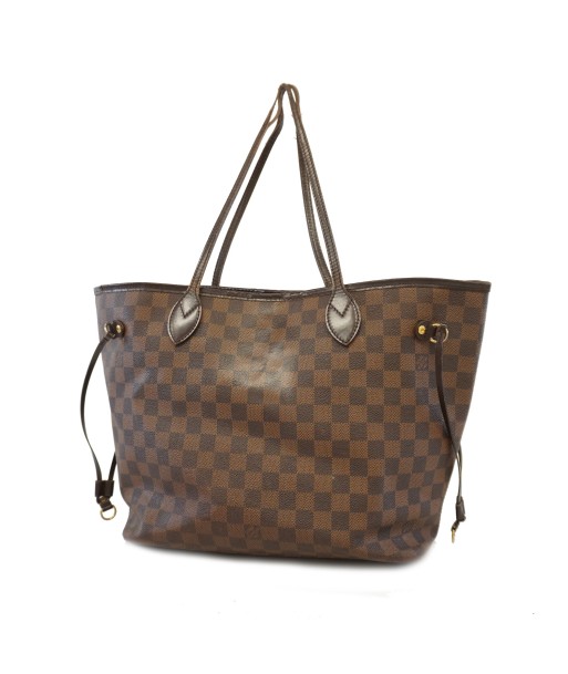 Auth Louis Vuitton Damier Neverfull MM N51105 brillant des détails fins