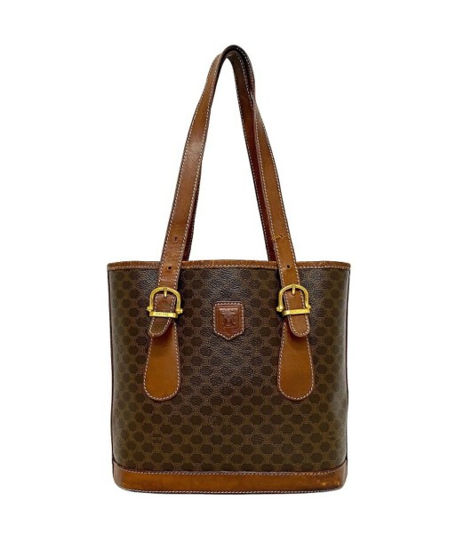 Celine Macadam Ec-14137 Womens PVCLeather HandbagTote Bag Brown la chaussure