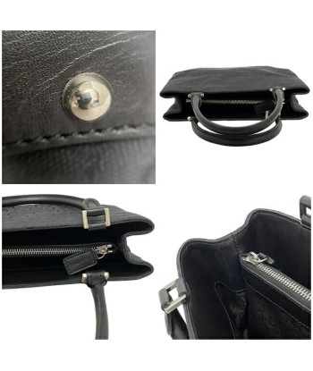 Celine Macadam Ec-14175 Womens CanvasLeather Handbag Black À commander