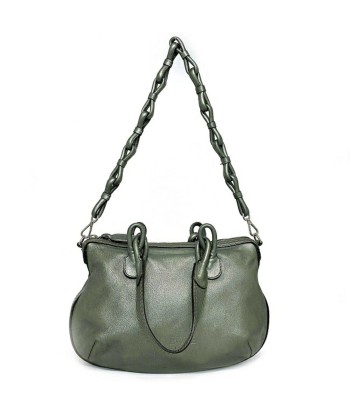 Loewe F-14344 Leather Bag Metallic Green l'achat 