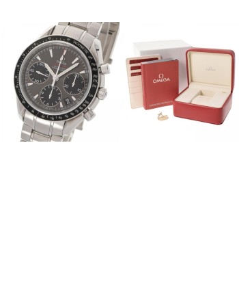 OMEGA Omega Speedmaster Date 323.30.40.40.06.001 Mens SS Watch Automatic Gray / Black Dial la chaussure