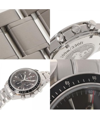 OMEGA Omega Speedmaster Date 323.30.40.40.06.001 Mens SS Watch Automatic Gray / Black Dial la chaussure