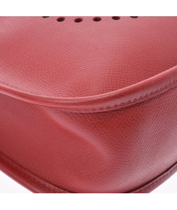 HERMES Hermes Evelyn PM Rouge Garance Palladium metal fittings  L engraved (around 2008) Ladies Vaux Epson shoulder bag Amélioration de cerveau avec