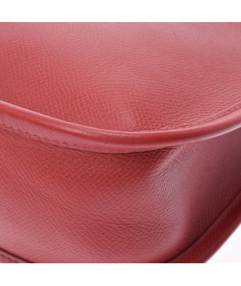 HERMES Hermes Evelyn PM Rouge Garance Palladium metal fittings  L engraved (around 2008) Ladies Vaux Epson shoulder bag Amélioration de cerveau avec