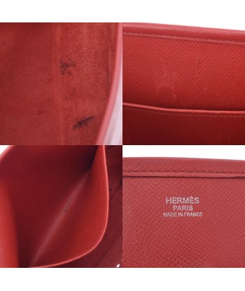 HERMES Hermes Evelyn PM Rouge Garance Palladium metal fittings  L engraved (around 2008) Ladies Vaux Epson shoulder bag Amélioration de cerveau avec