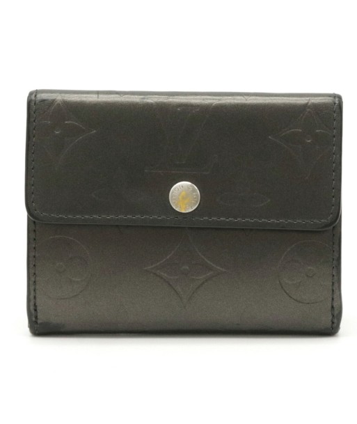 LOUIS VUITTON Monogram Mat Radrow Coin Case Card Purse Noir M65122 Les magasins à Paris