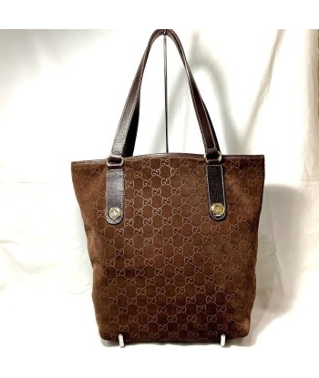 Gucci Suede Tote Bag BrownDark Brown Voir les baskets