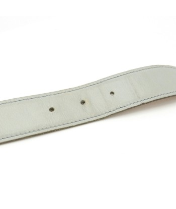 HERMES Hermes Evelyn Reversible Belt Leather Light Gray Brown  85  H Engraved la colonne vertébrale