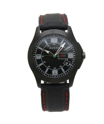 GUCCI Gucci G Timeless G-TIMELESS Date SS Rubber Breath Black Dial Mens Quartz Watch 126.2 YA126202 pas cher 