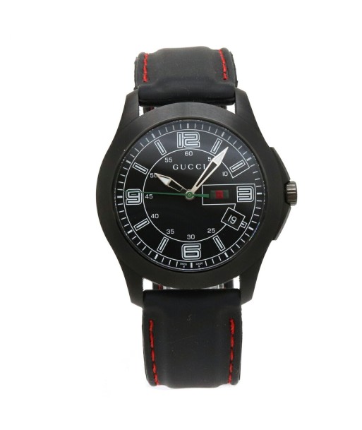 GUCCI Gucci G Timeless G-TIMELESS Date SS Rubber Breath Black Dial Mens Quartz Watch 126.2 YA126202 pas cher 