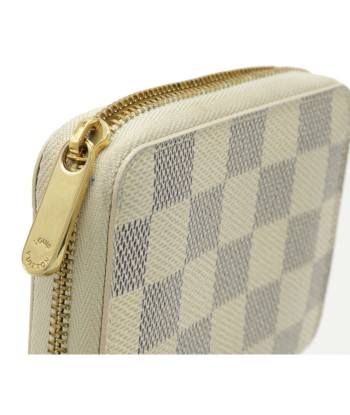 LOUIS VUITTON Louis Vuitton Damier Azur Zippy Coin Purse Round N63069 Fin de série