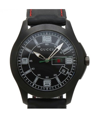 GUCCI Gucci G Timeless G-TIMELESS Date SS Rubber Breath Black Dial Mens Quartz Watch 126.2 YA126202 pas cher 