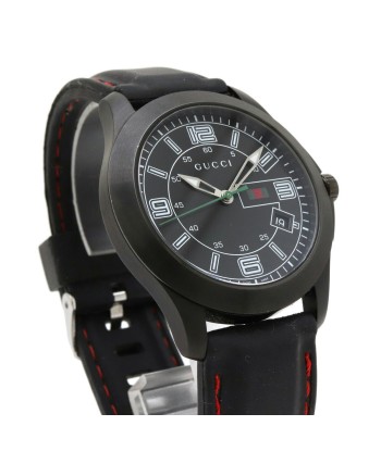 GUCCI Gucci G Timeless G-TIMELESS Date SS Rubber Breath Black Dial Mens Quartz Watch 126.2 YA126202 pas cher 