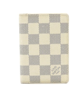 LOUIS VUITTON Louis Vuitton Damier Azur Organizer Duposh Card Case Business Holder N61727 vente chaude votre 