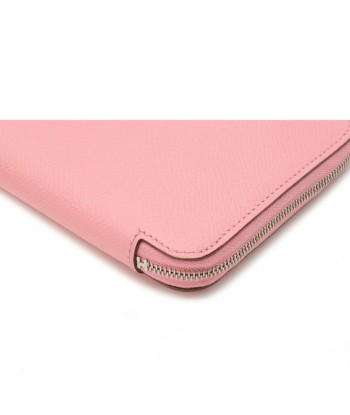 HERMES Hermes Azap Long Silk In Round Purse Vaux Epson Rose Confetti Pink T Engraved 069645CKAB l'achat 