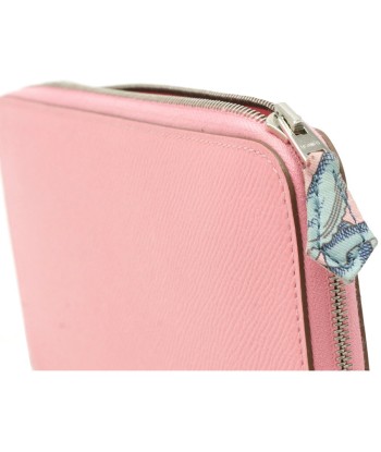 HERMES Hermes Azap Long Silk In Round Purse Vaux Epson Rose Confetti Pink T Engraved 069645CKAB l'achat 